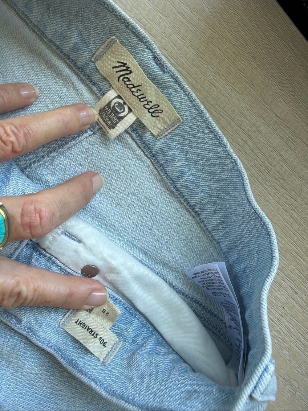Madewell Light Blue ‘90s Straight Jeans - Picture 5 of 7